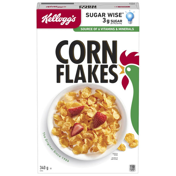 KELLOGG'S - CORN FLAKES CEREAL 10x340 GR