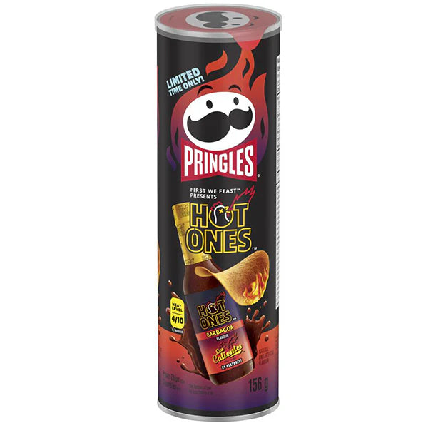 PRINGLES - HOT ONES BARBACOA 14x156 GR