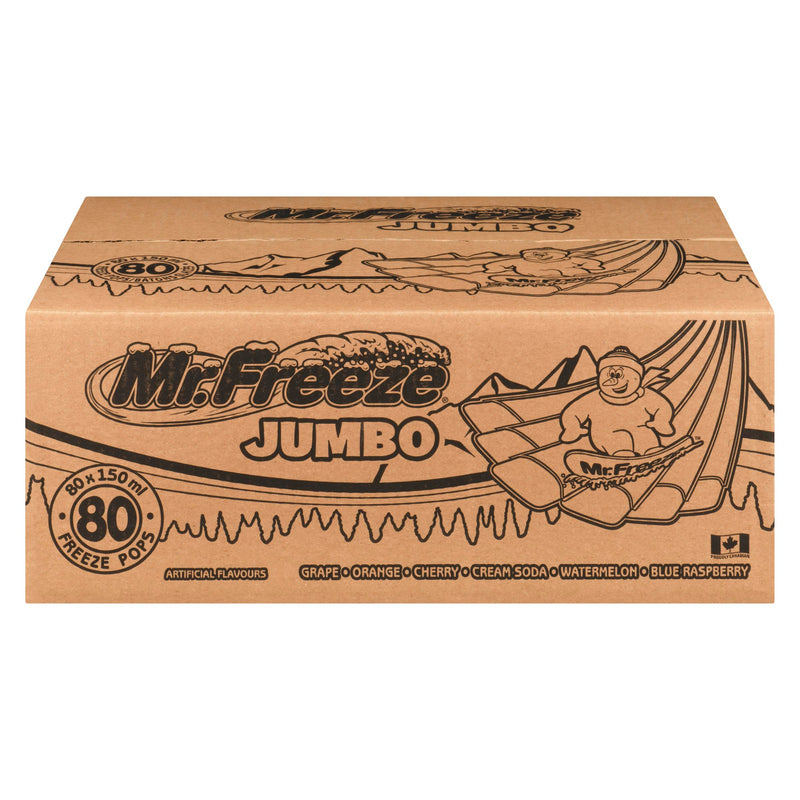 MR FREEZE - 80 BOX JUMBO ASSORTED 80x150 ML