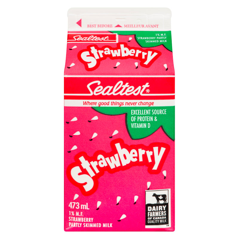 SEALTEST - STRAWBERRY MILK 1% 473ML