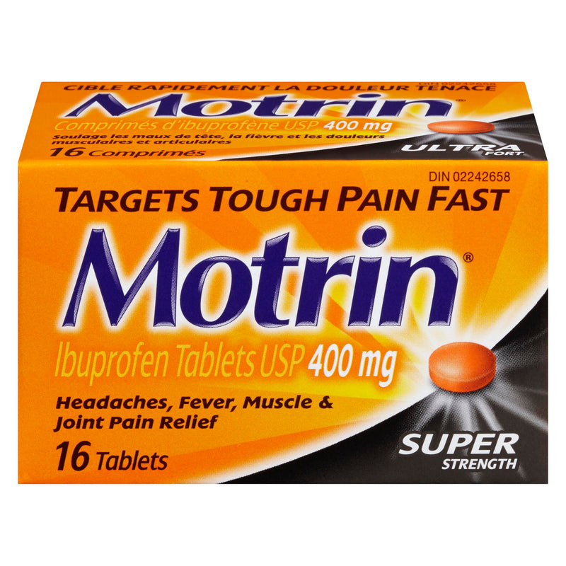 MOTRIN - SUPER STRENGTH  TABLET 400mg 16EA