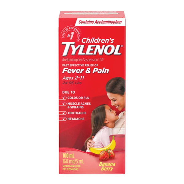 TYLENOL - KIDS BANANA BERRY TWIST AGE 2-11YRS 100ML