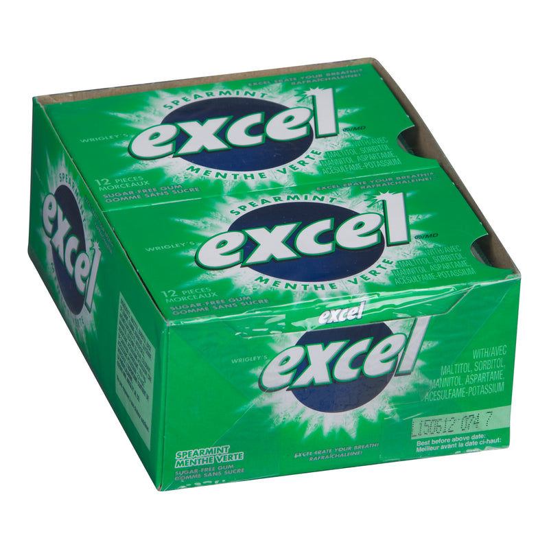 w whiEXCEL GUM - EXCEL SPEARMINT 12x12 EA