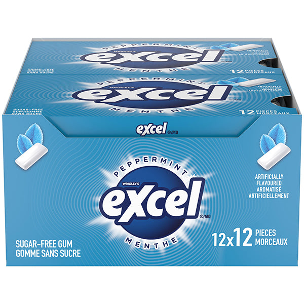 EXCEL GUM - PEPPERMINT 12x12 EA