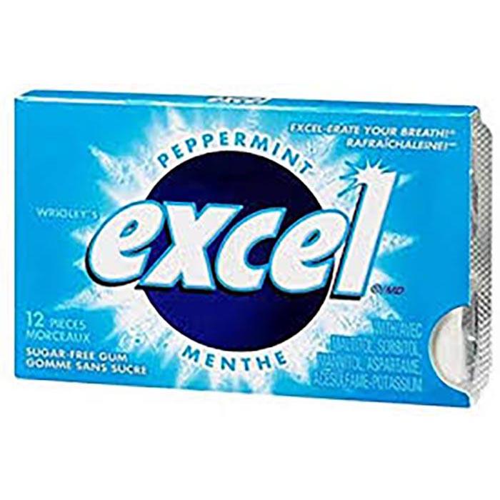 EXCEL GUM - PEPPERMINT 12x12 EA