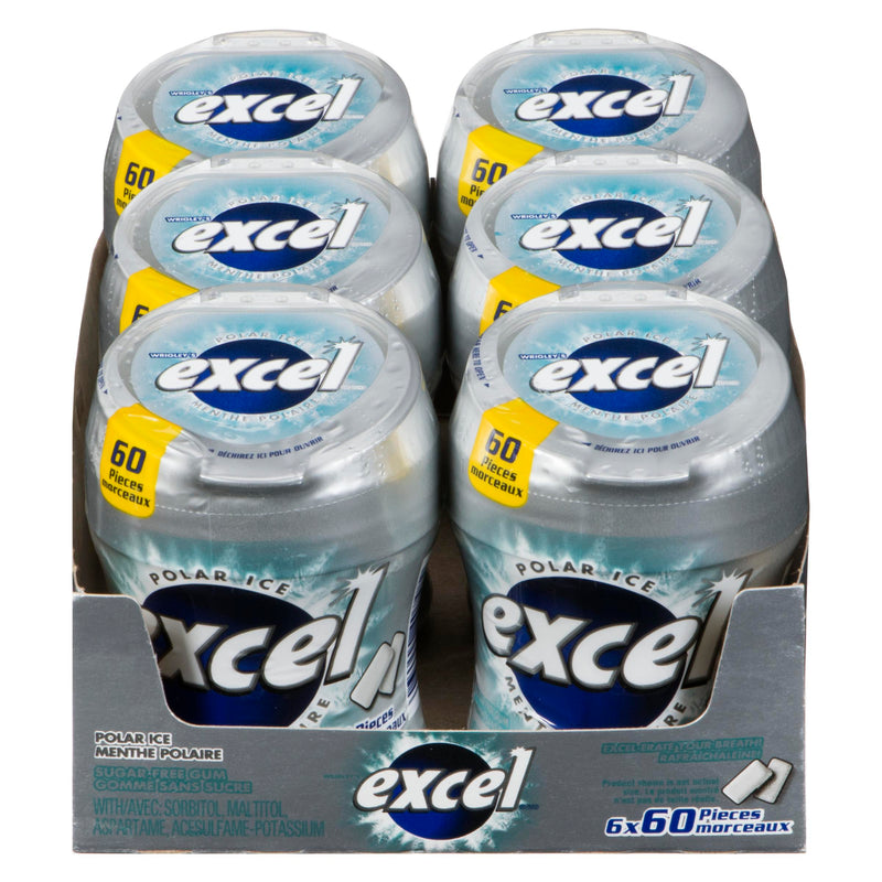 EXCEL - POLAR ICE BOTTLE GUM 6x60 PC