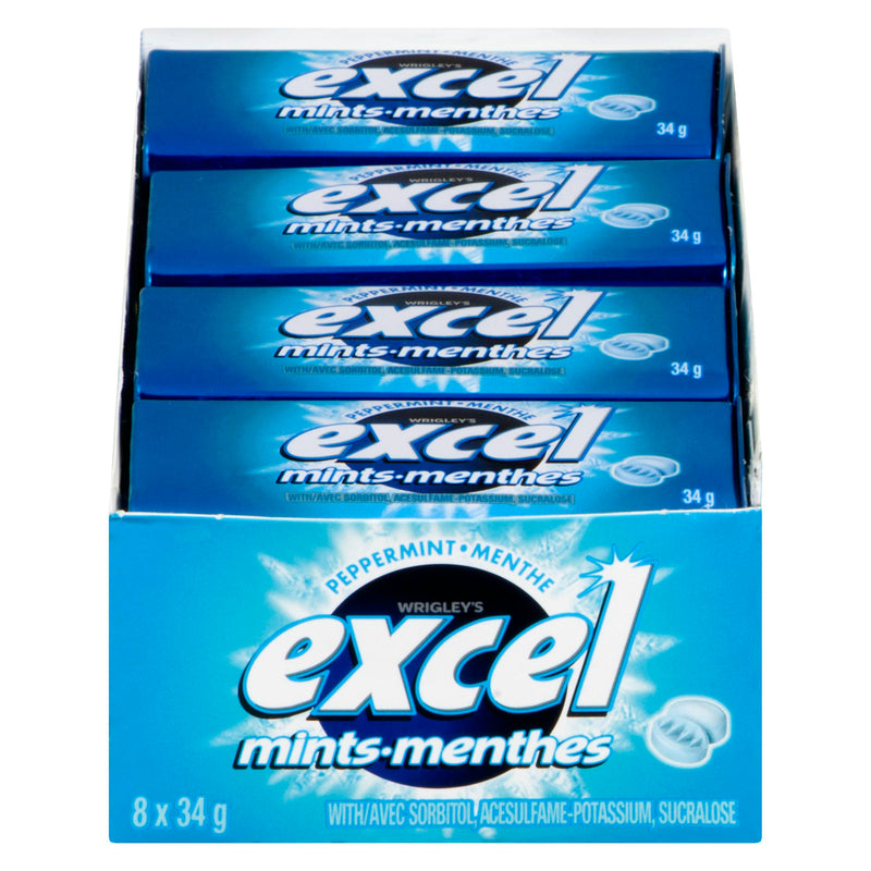 EXCEL - MINTS PEPPERMINT 8x34 GR