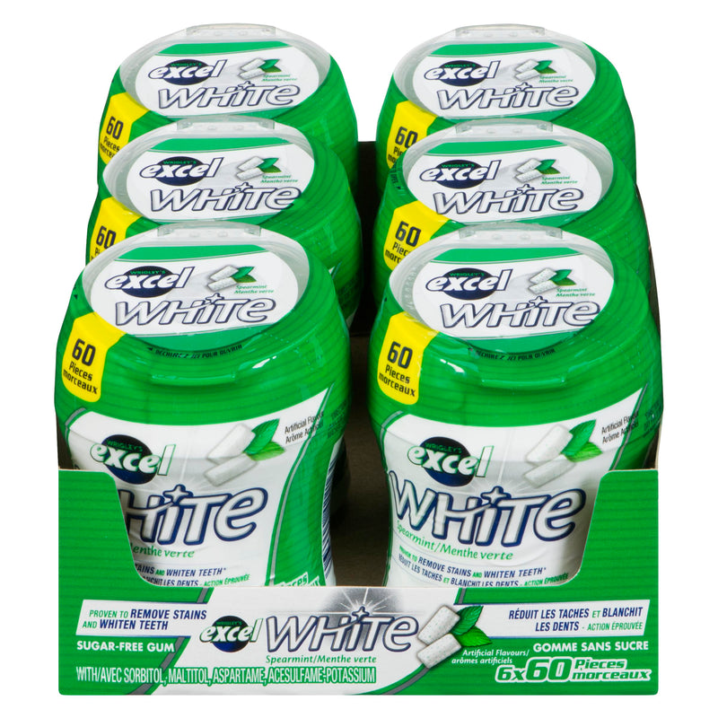 EXCEL GUM - WHITE SPEARMINT 6x60EA