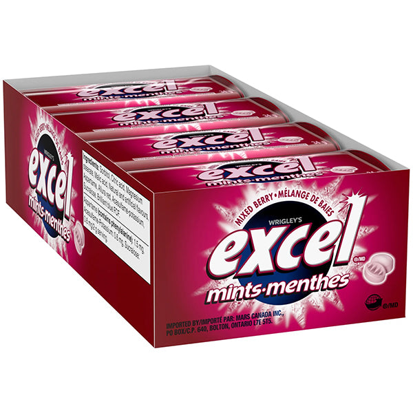EXCEL - MINTS MIXED BERRY 8x34 GR