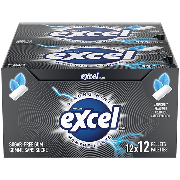 EXCEL GUM - STRONG MINT 12x12 EA