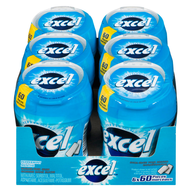 EXCEL - PEPPERMINT BOTTLE 6x60EA