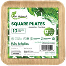 JUST NATURAL - 10IN SQUARE DISH 12EA