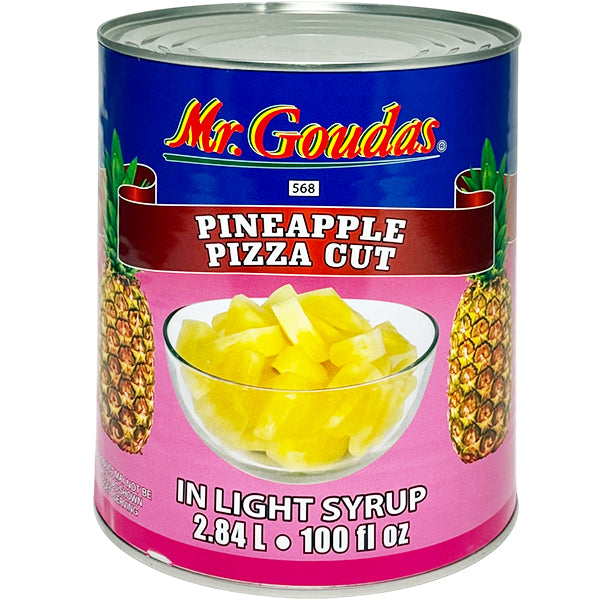 MR. GOUDAS - PINEAPPLE PIZZA CUT 100OZ