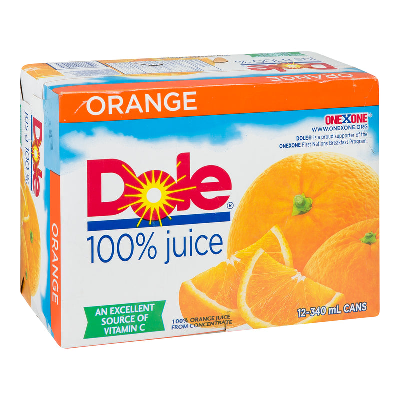 DOLE - 100 percent ORANGE JUICE 12x340ML