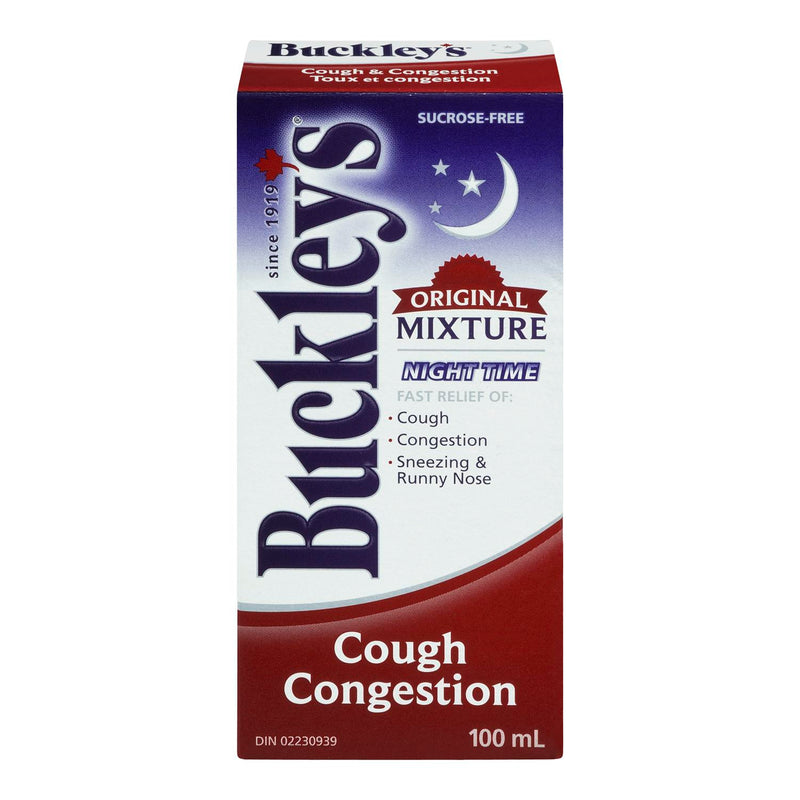 BUCKLEY'S - ORIGINAL MIXTURE NIGHT COUGH AND CONGESTION 100ML