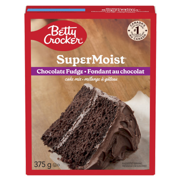 BETTY CROCKER - SUPER MOIST CHOCOLATE FUDGE CAKE MIX 375GR