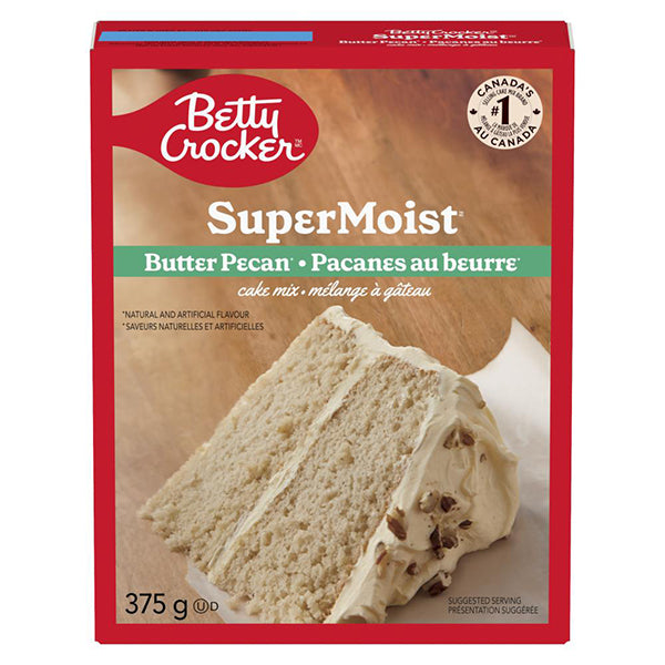 BETTY CROCKER - SUPER MOIST CAKE MIX BUTTER PECAN 375GR