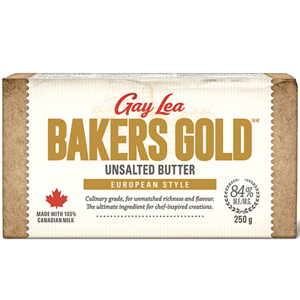 GAY LEA - BUTTER BAKERS GOLD UNSALTED 250GR
