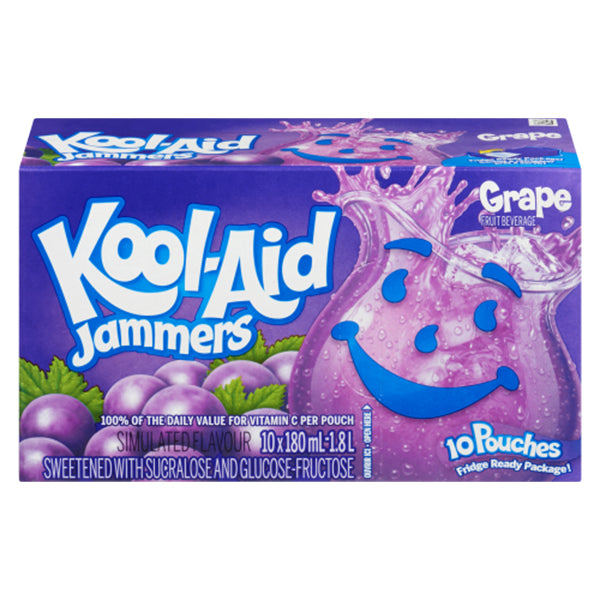 KOOL-AID - JAMMERS GRAPE 10x180ML