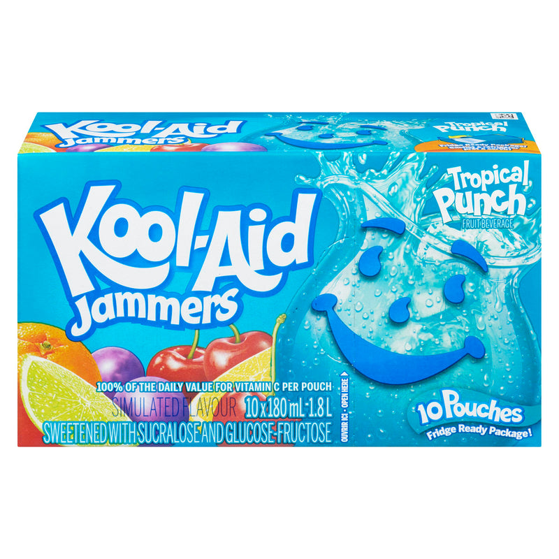 KOOLAID - JAMMERS TROPICAL PUNCH 10x180 ML