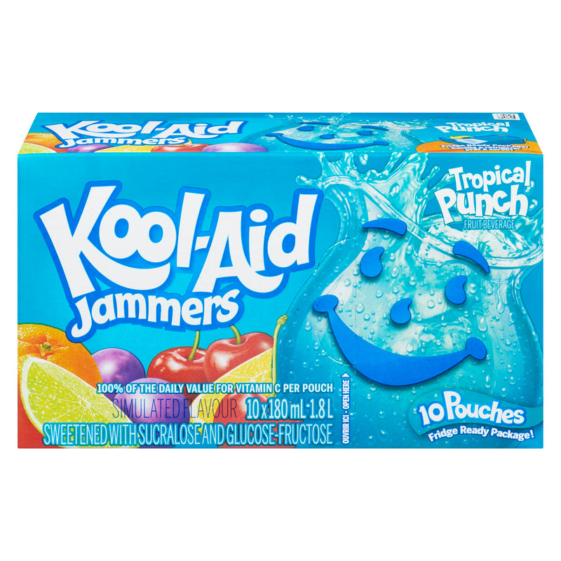 KOOL-AID - JAMMERS TROPICAL PUNCH 10x180 ML