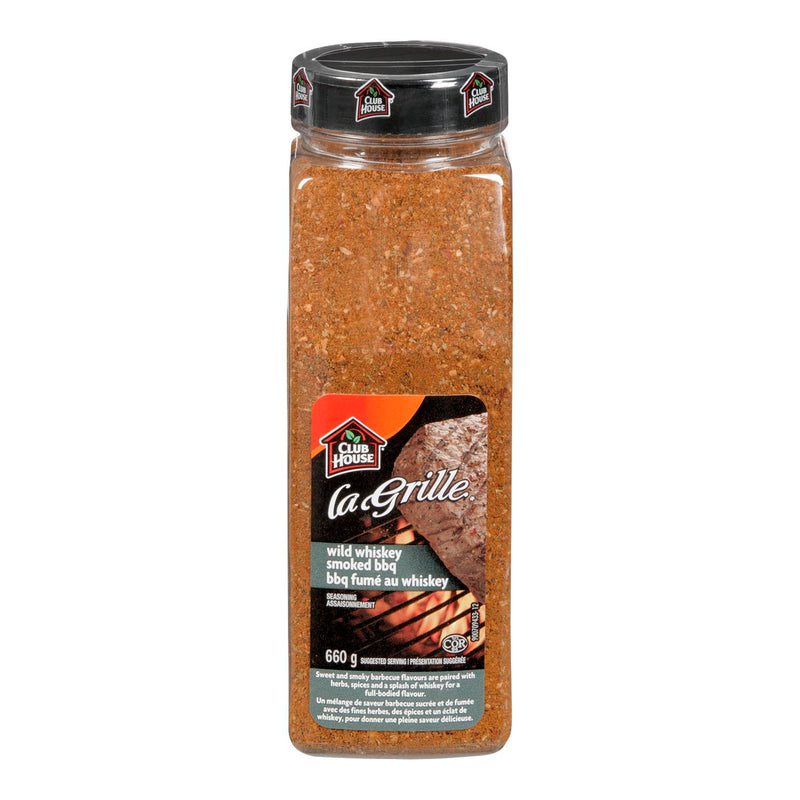 CLUB HOUSE - LA GRILLE  WILD WHISKEY BBQ SEASONING 660GR