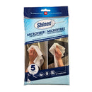 SHINEX - NON-WOVEN MICROFIBER CLOTH 5PK