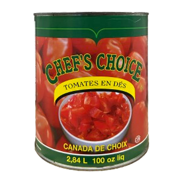 CHEFS CHOICE - DICED TOMATOES 100OZ