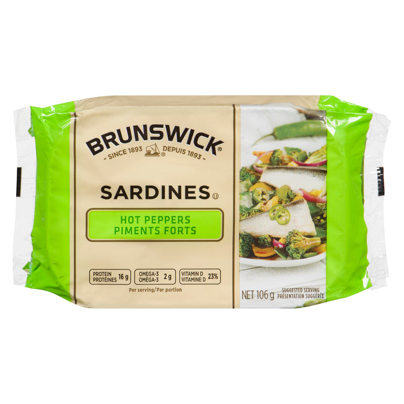 BRUNSWICK - SARDINES TABASCO PEPPER 106GR