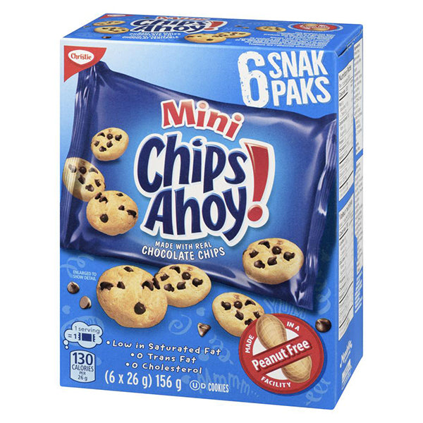CHIPS AHOY - CHRISTIE MINI SNACK PACK 156GR