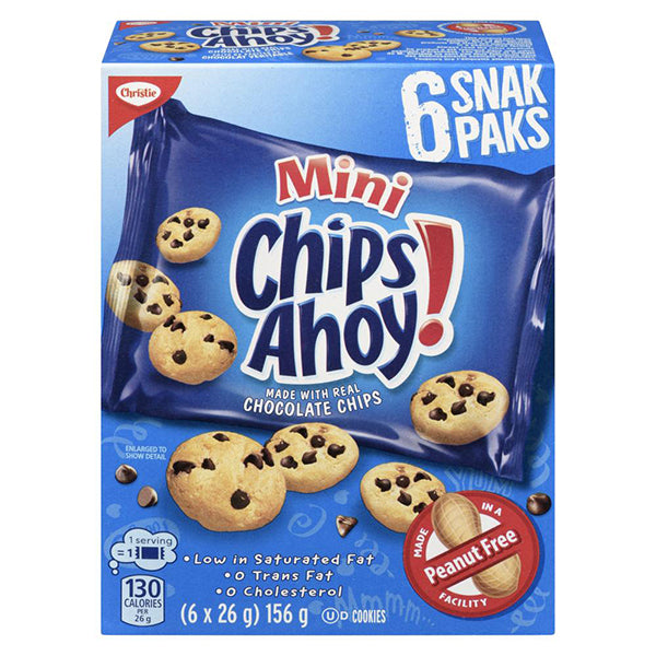 CHIPS AHOY - CHRISTIE MINI SNACK PACK 156GR
