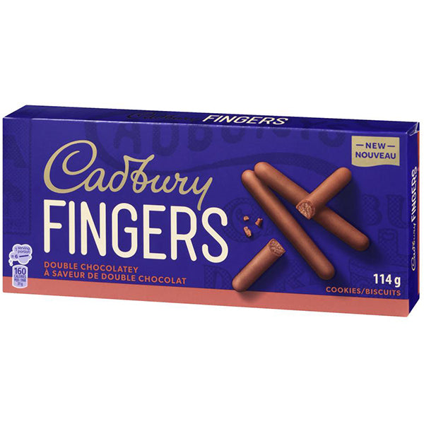 CADBURY - FINGERS DOUBLE CHOCOLATE 114GR