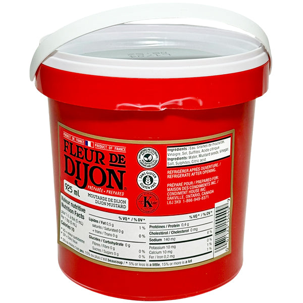 FLEUR DE DIJON - REGULAR MUSTARD PAIL 925ML