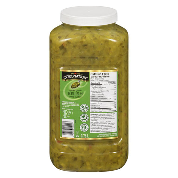 CORONATION - RELISH SWEET GREEN 3.78LT