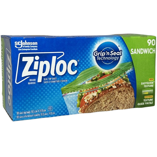 ZIPLOC - SANDWICH BAG 90EA