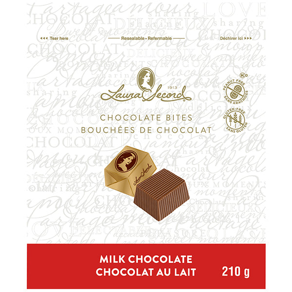 LAURA SECORD - MILK CHOCOLATE STAND-UP GIFT BAGS 210GR