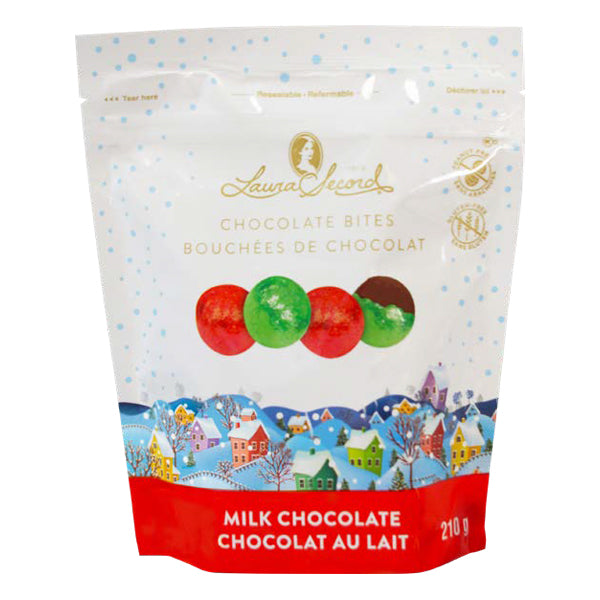 LAURA SECORD - MILK CHOCOLATE CHRISTMAS BALLS 210GR