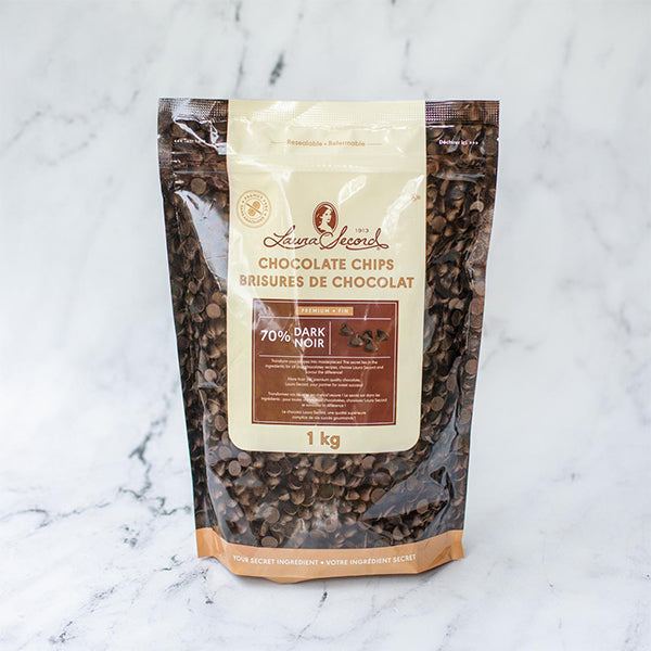 LAURA SECORD - DARK CHOOCOLATE CHIPS 70% 1KG