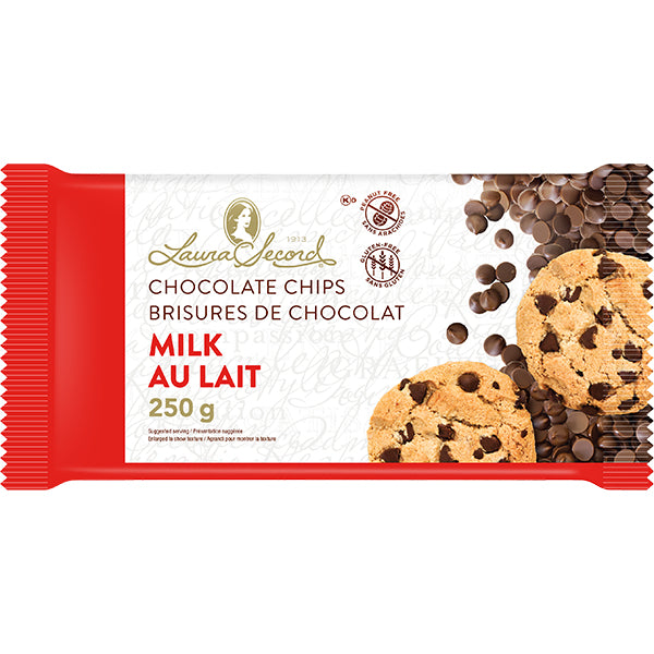 LAURA SECORD - MILK CHOCOLATE CHIPS 250GR