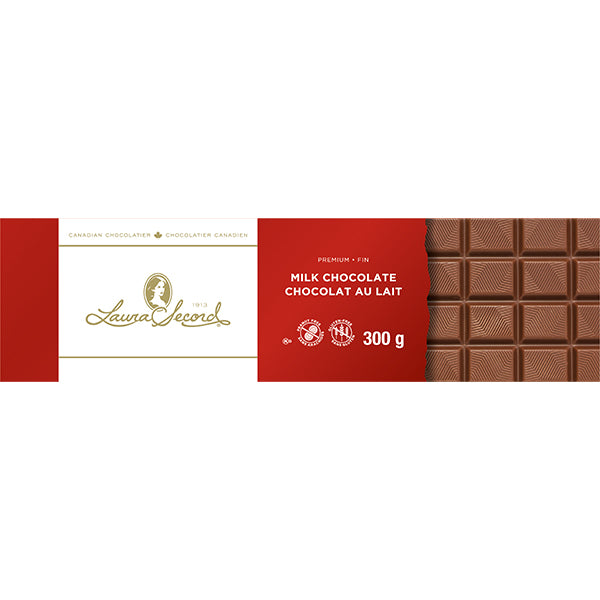 LAURA SECORD - MILK CHOCOLATE BAR 300GR