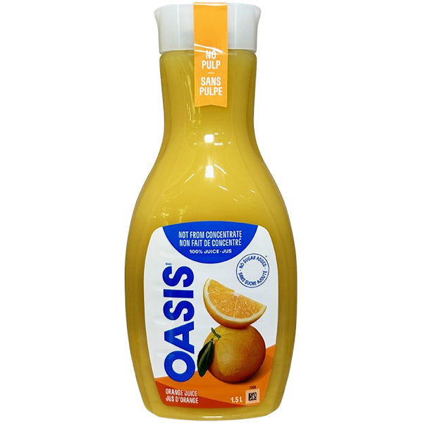 OASIS - PREMIUM ORANGE JUICE WITHOUT PULP 1.5LT