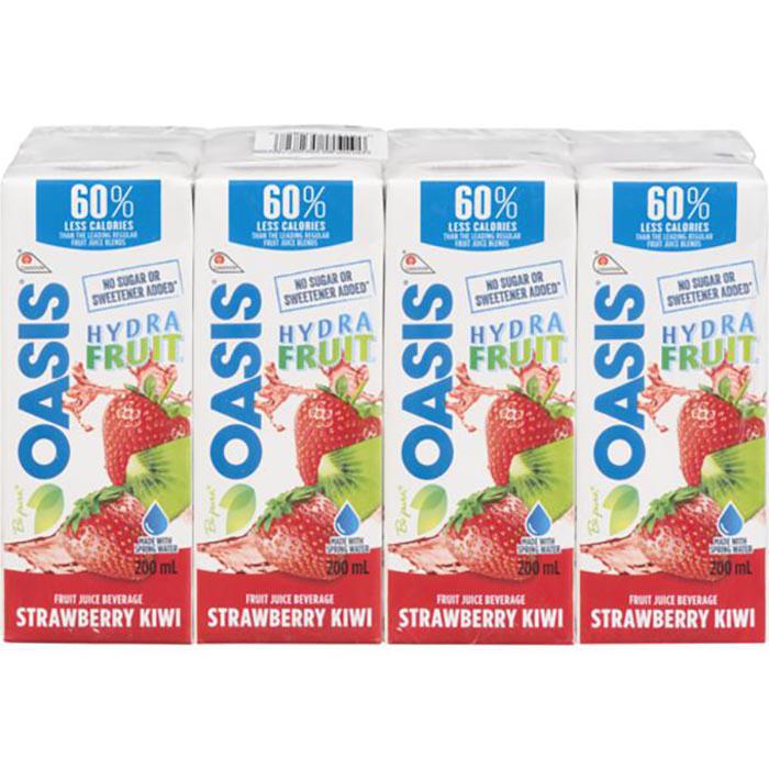 OASIS - TETRA HYDRA STRAWBERRY KIWI 8x200ML