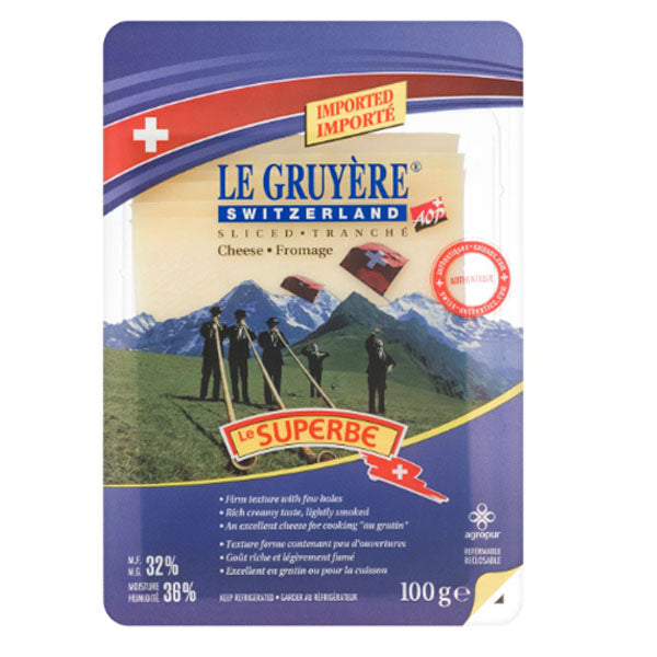 GRUYERE LE SUPERBE - SLICED 100GR