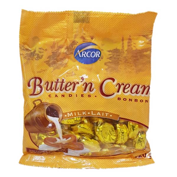 ARCOR - BUTTER N CREAM PEG BAG 120GR