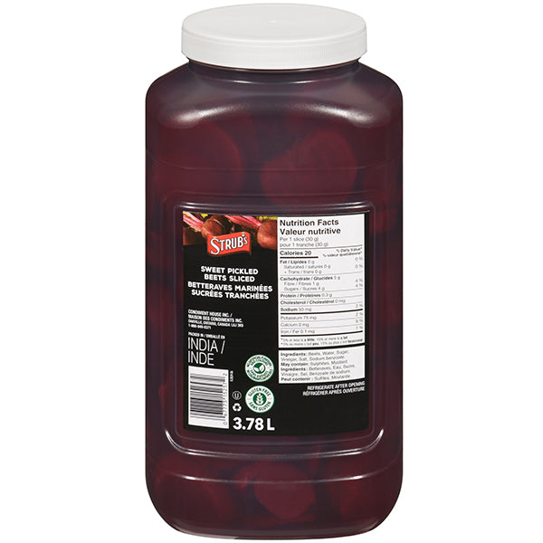 STRUBS - BEETS PICKLES SLICED 3.78LT