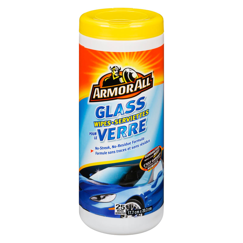 ARMOR ALL - GLASS WIPES 25CT