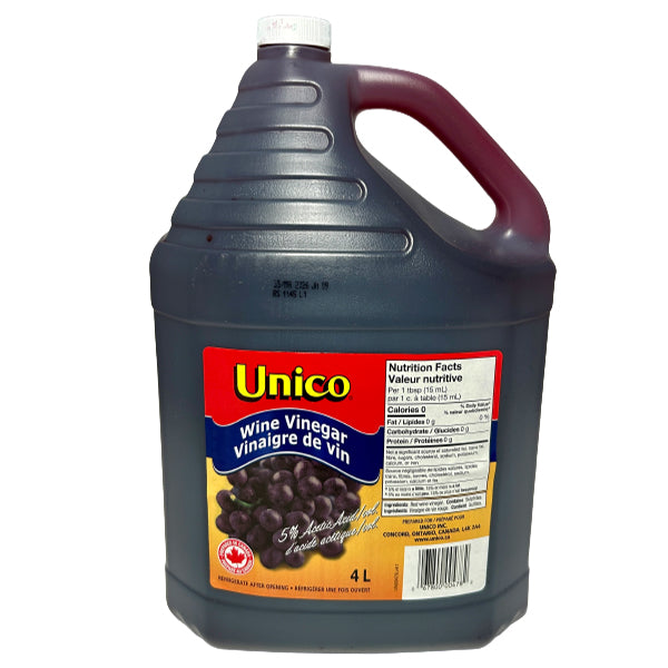 UNICO - RED WINE VINEGAR 4LT