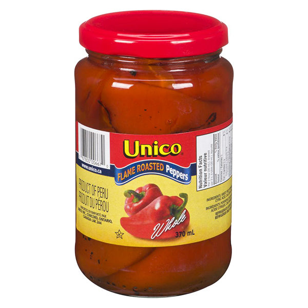 UNICO - ROASTED PEPPER WHOLE 370ML