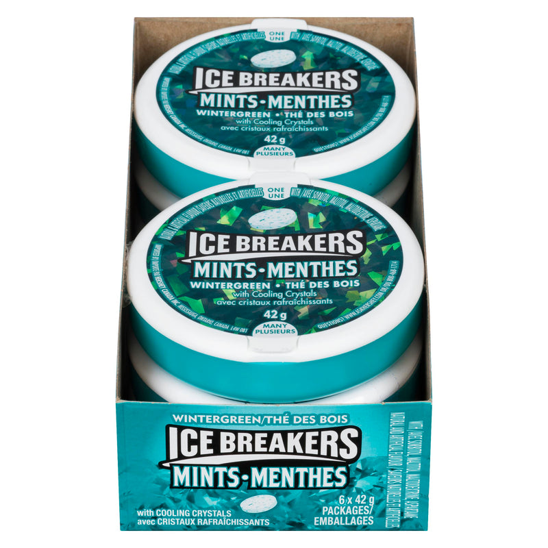 HERSHEY - ICE BREAKERS WINTERGREEN 6x42 GR