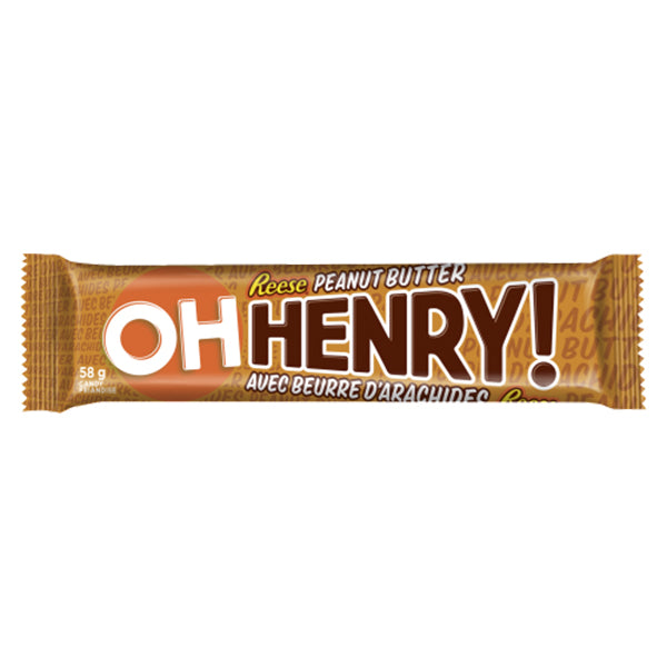 HERSHEYS - OH HENRY REESE PEANUT BUTTER 24x58 GR